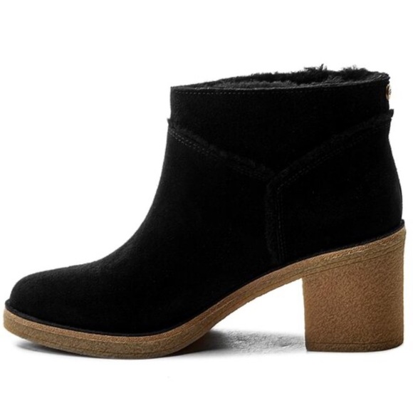 UGG Shoes - UGG Kasen Black Block Heel Booties